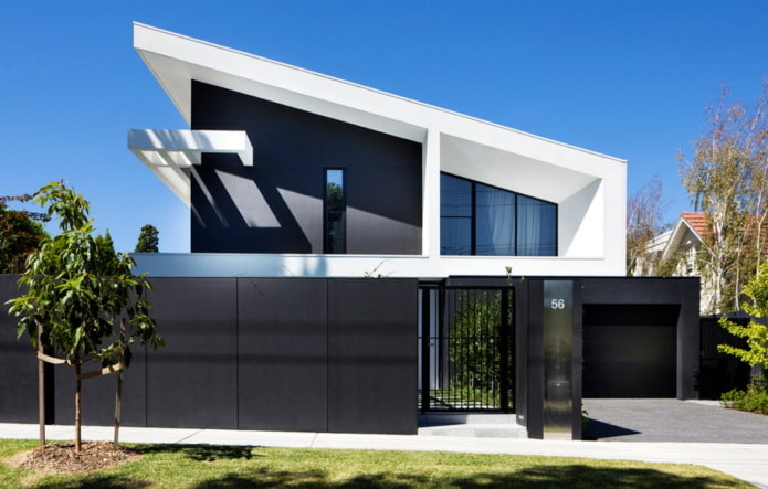 high-tech lean-to house