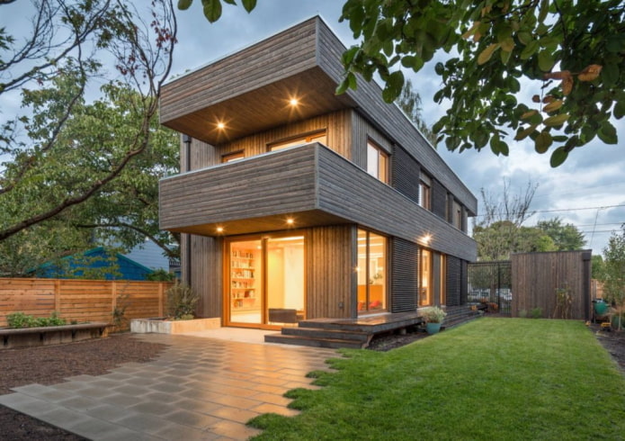 high-tech two-storey house