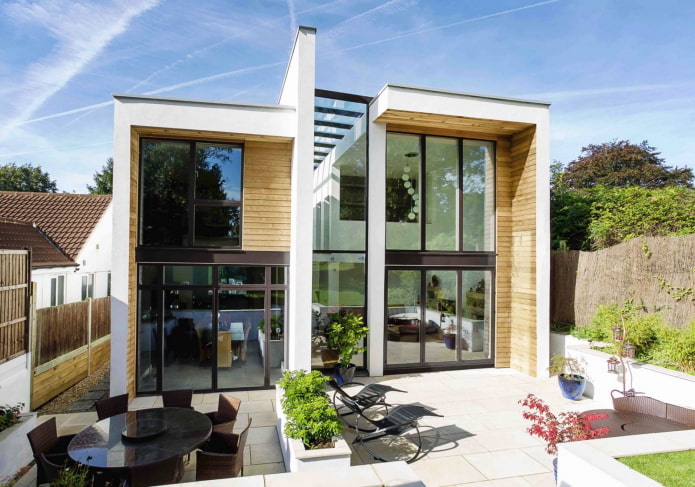 high-tech two-storey house