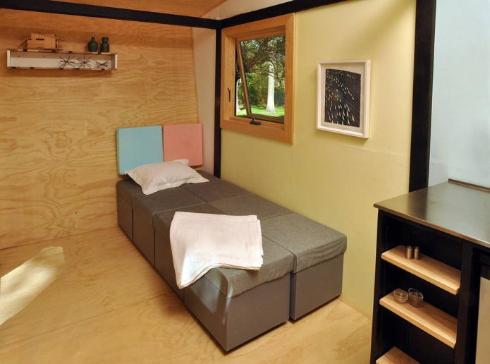 sleeping place in a motorhome