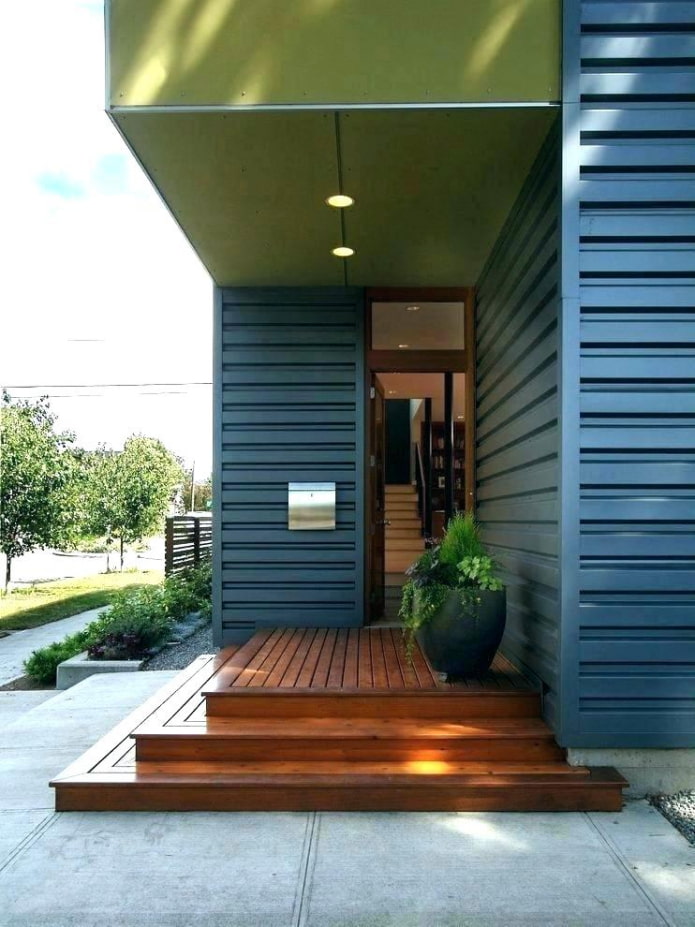 house with corner porch