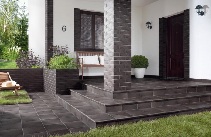 house with corner porch