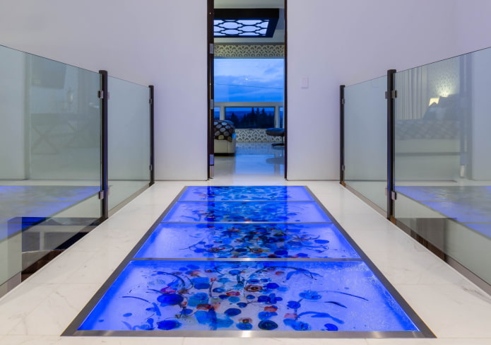 floor lighting with light modules in the interior floor lighting with light modules in the interior