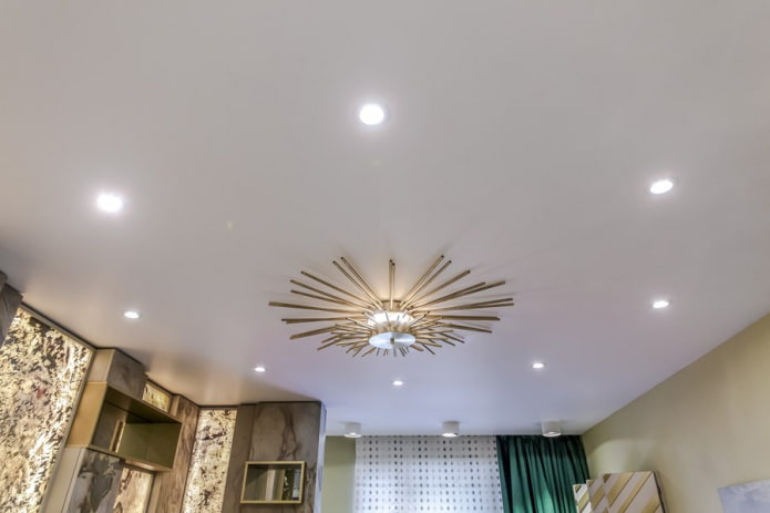 spotlights in the living room