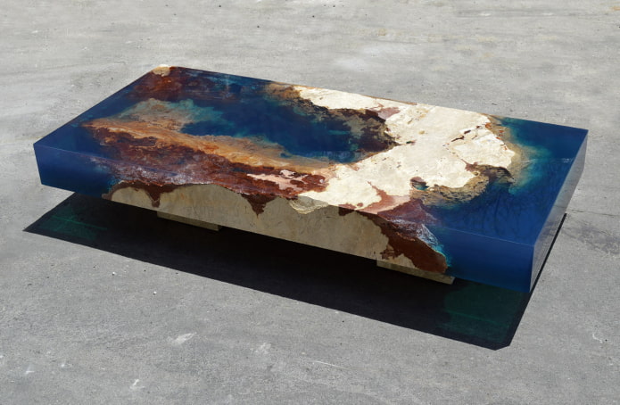 Epoxy stone table Epoxy stone table