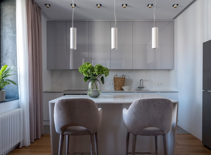 kitchen interior in light colors