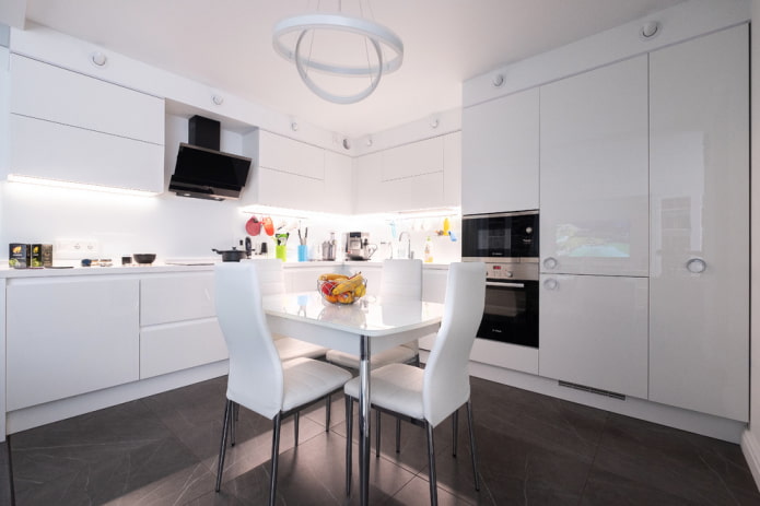 kitchen interior in light colors