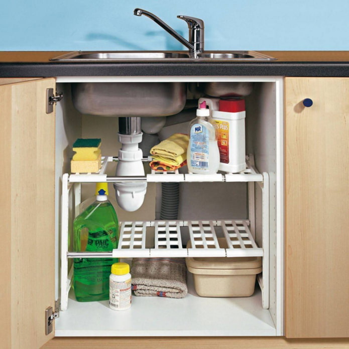 Shelf under the sink
