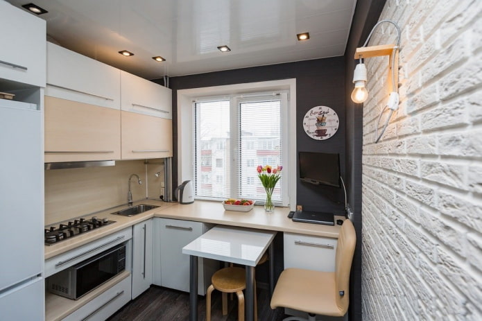 kitchen finish with an area of 6 squares kitchen finish with an area of 6 squares