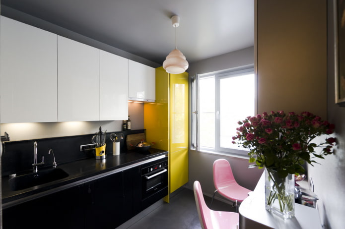 refrigerator in the kitchen with an area of 8 sq m refrigerator in the kitchen with an area of 8 sq m