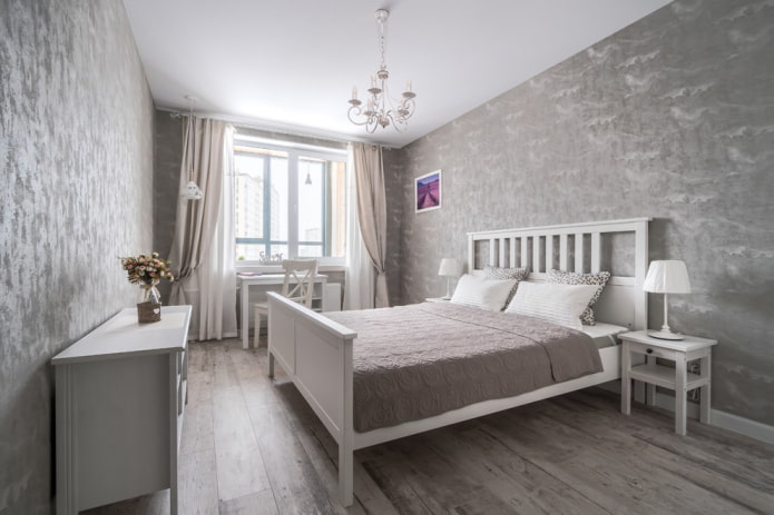 gray and white bedroom interior gray and white bedroom interior