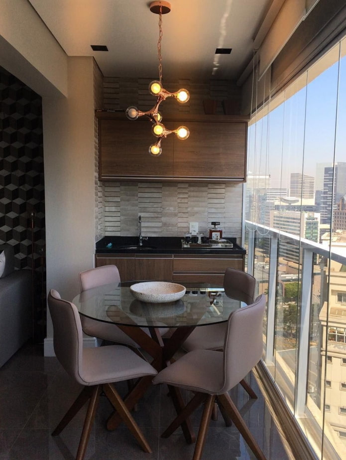 kitchen on the balcony