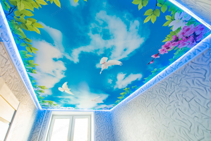 Photo printing on the ceiling