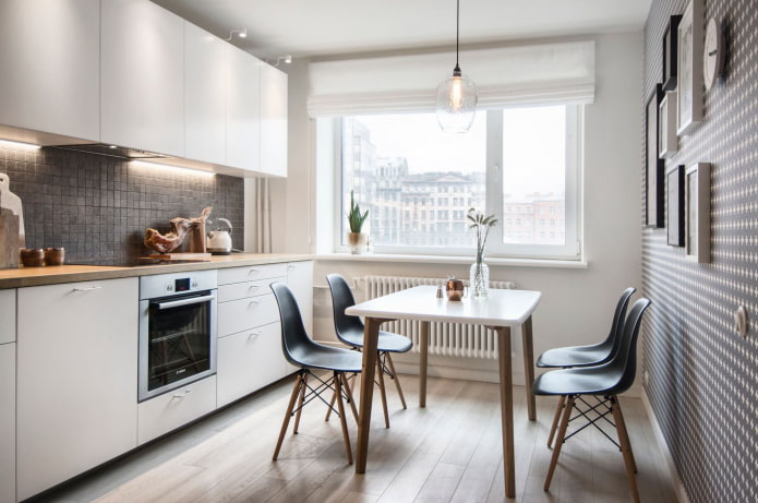 kitchen of 10 sq. in Scandinavian style kitchen of 10 sq. in Scandinavian style