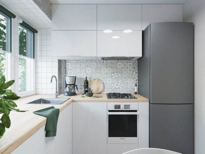 refrigerator in the kitchen with an area of 5 sq m refrigerator in the kitchen with an area of 5 sq m