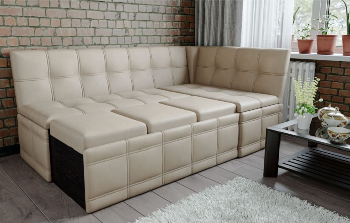 furniture corner with a berth in the kitchen furniture corner with a berth in the kitchen