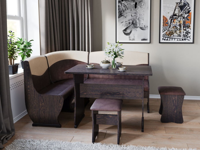 corner to the kitchen corner to the kitchen