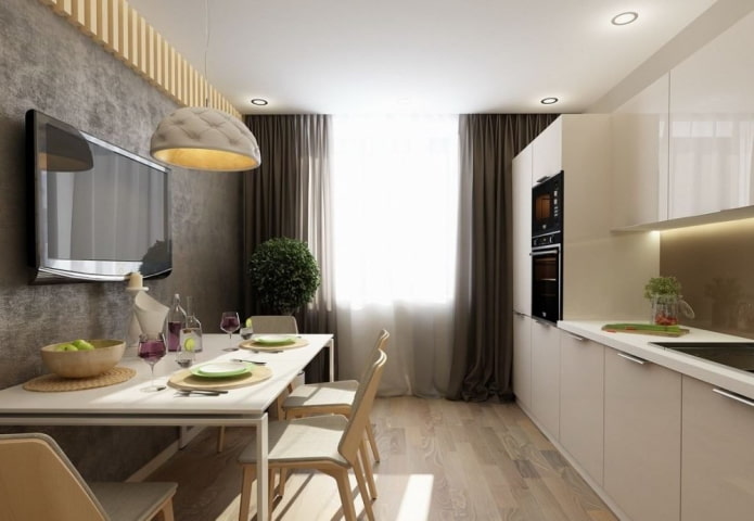 TV over the table in the kitchen TV over the table in the kitchen