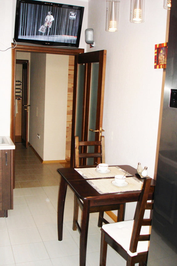 TV over the door in the kitchen TV over the door in the kitchen