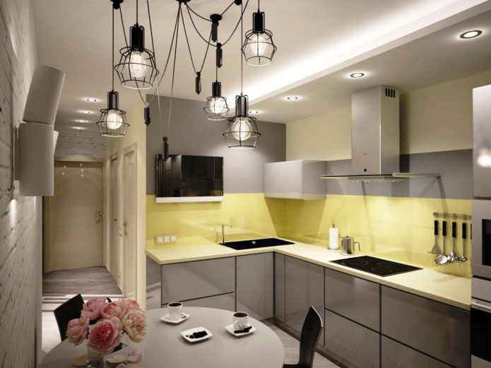 TV over the sink in the kitchen TV over the sink in the kitchen