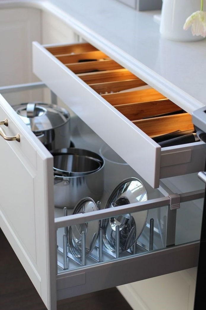 hidden cutlery drawer
