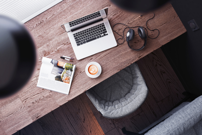 working place in the living room working place in the living room