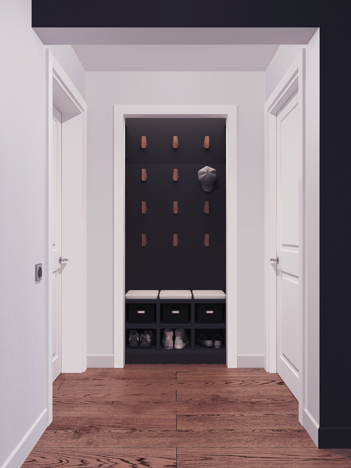 hallway after renovation hallway after renovation