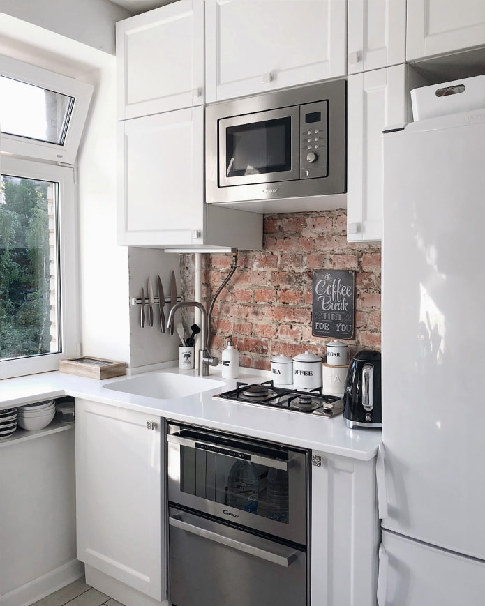 loft kitchen in Khrushchev loft kitchen in Khrushchev