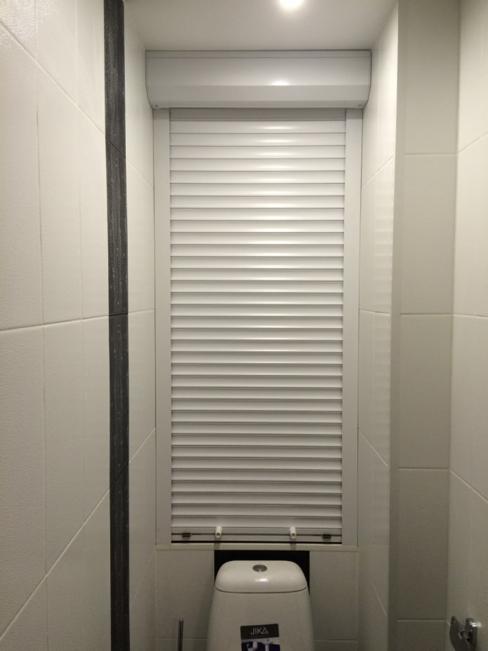 White roller shutters White roller shutters