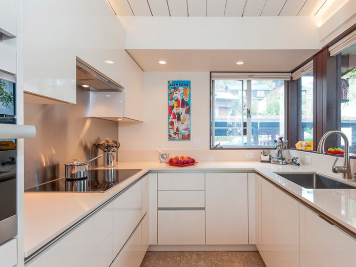 kitchen with corner window kitchen with corner window