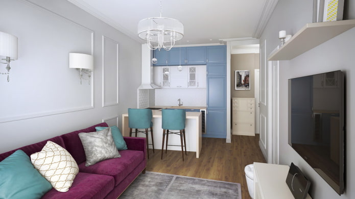 kitchen-living room kitchen-living room