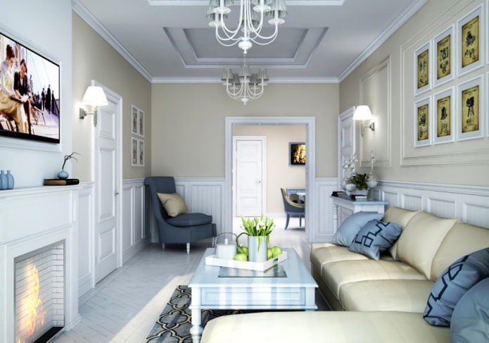 Walk-through living room