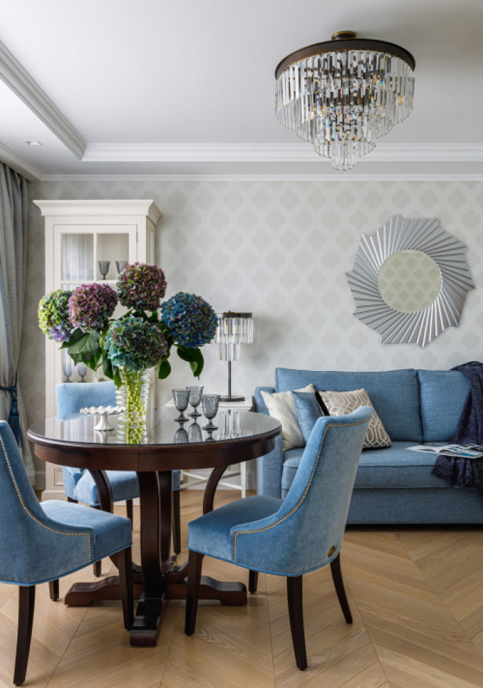 dining area in the living room