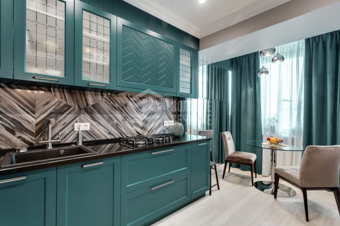 turquoise kitchen