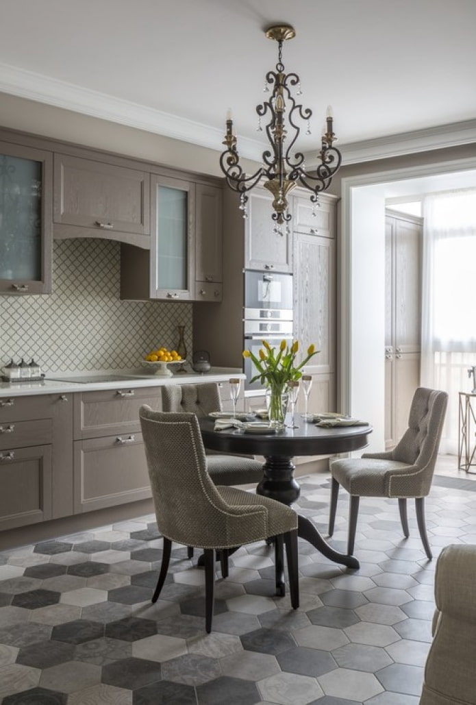kitchen with balcony