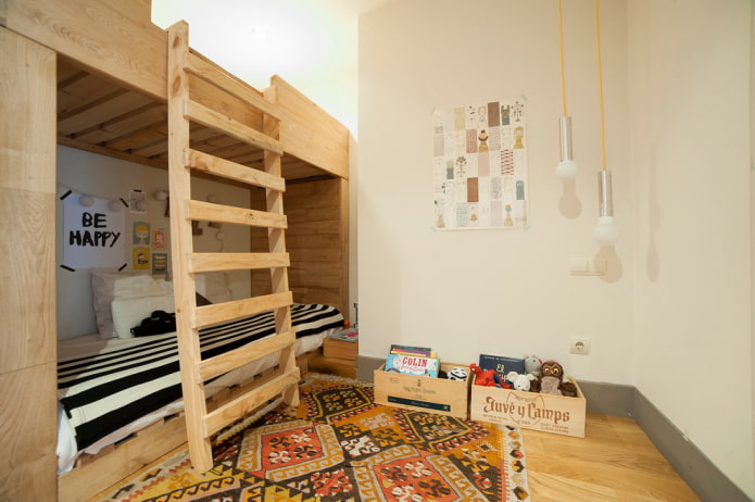 Loft bed in the nursery