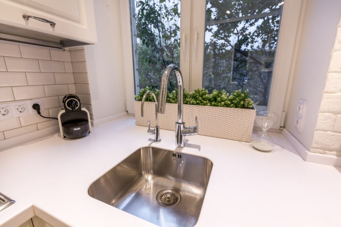 Washing by the window