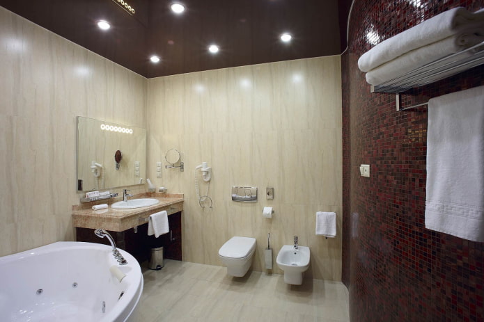 pvc panels in the bathroom