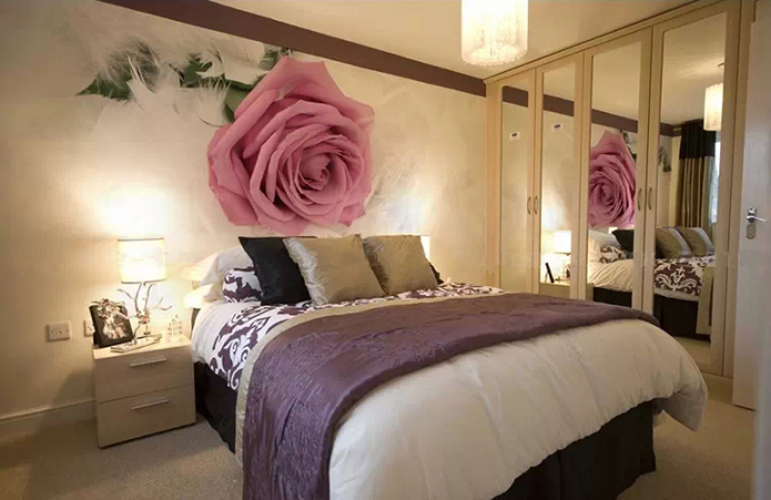 volumetric drawing of a rose