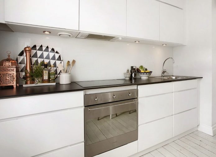 kitchen with milled fronts