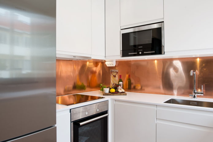 kitchen apron copper