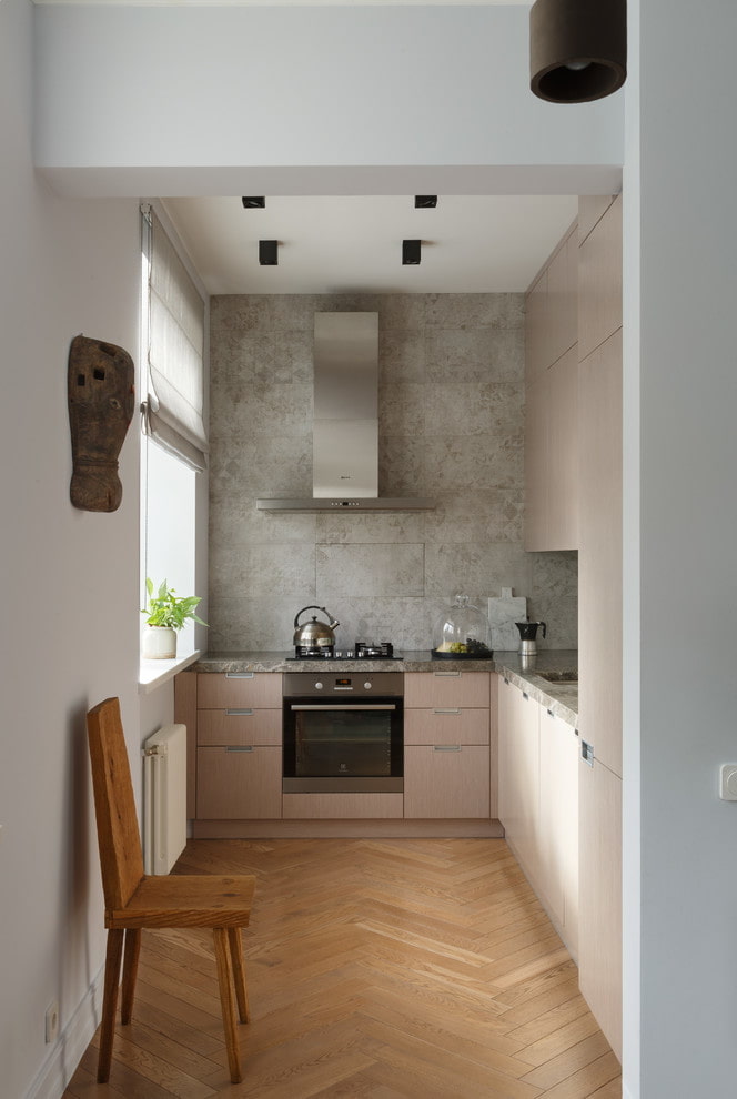 narrow kitchen