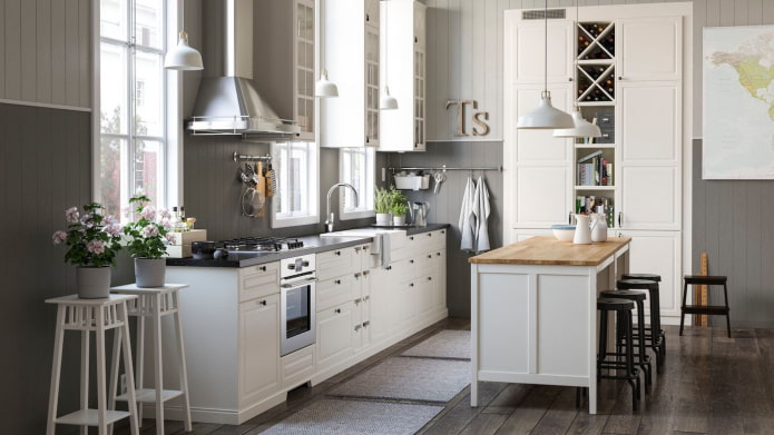 Ikea kitchen with island