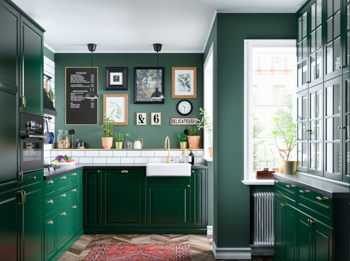 green kitchen