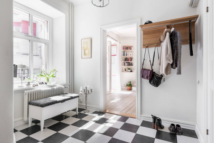 Black and white floor