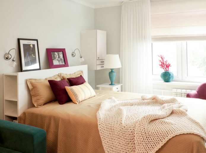 Pillows, plaid, curtains Pillows, plaid, curtains