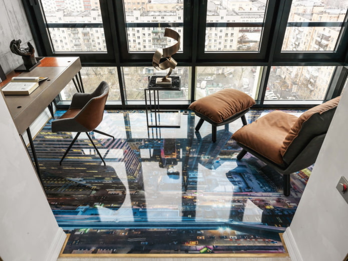 3d panorama on the floor 3d panorama on the floor