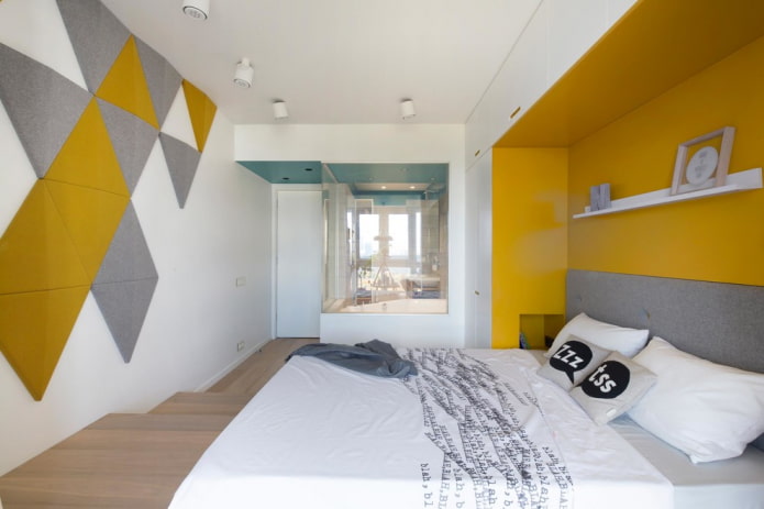 White, yellow and gray