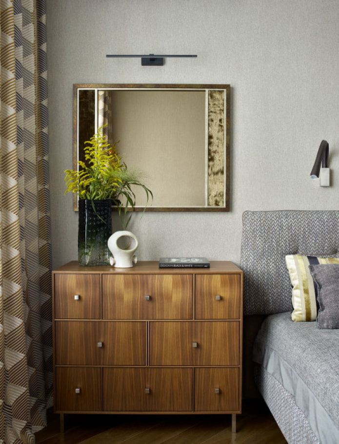chest of drawers made of natural wood