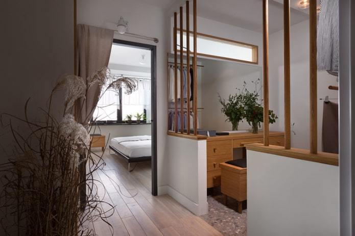 Dressing room in the bedroom Dressing room in the bedroom